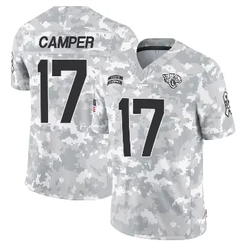 ＃17 Men's Cam Camper Arctic Camo Limited Jacksonville Jaguars 2024 Salute to Service Jersey