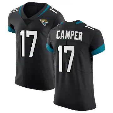 ＃17 Men's Cam Camper Black Elite Jacksonville Jaguars Vapor Untouchable Jersey
