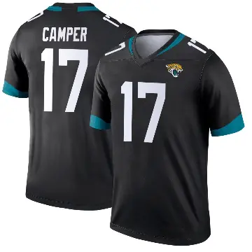 ＃17 Men's Cam Camper Black Legend Jacksonville Jaguars Jersey