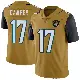 ＃17 Men's Cam Camper Gold Limited Jacksonville Jaguars Color Rush Vapor Untouchable Jersey