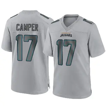 ＃17 Men's Cam Camper Gray Game Jacksonville Jaguars Atmosphere Fashion Jersey