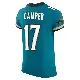 ＃17 Men's Cam Camper Teal Elite Jacksonville Jaguars Prowler Throwback Vapor F.U.S.E. Jersey