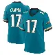 ＃17 Men's Cam Camper Teal Game Jacksonville Jaguars Prowler Throwback Jersey