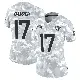 ＃17 Women's Cam Camper Arctic Camo Limited Jacksonville Jaguars 2024 Salute to Service Jersey