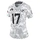 ＃17 Women's Cam Camper Arctic Camo Limited Jacksonville Jaguars 2024 Salute to Service Jersey