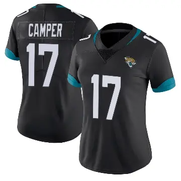 ＃17 Women's Cam Camper Black Limited Jacksonville Jaguars Vapor Untouchable Jersey
