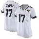 ＃17 Women's Cam Camper White Game Jacksonville Jaguars Jersey