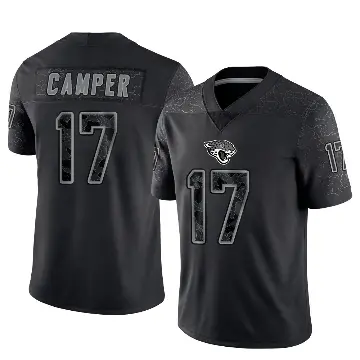 ＃17 Youth Cam Camper Black Limited Jacksonville Jaguars Reflective Jersey