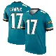 ＃17 Youth Cam Camper Teal Legend Jacksonville Jaguars Prowler Throwback Jersey