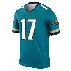 ＃17 Youth Cam Camper Teal Legend Jacksonville Jaguars Prowler Throwback Jersey