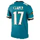 ＃17 Youth Cam Camper Teal Legend Jacksonville Jaguars Prowler Throwback Jersey