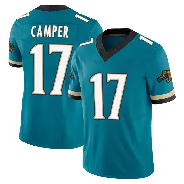 ＃17 Youth Cam Camper Teal Limited Jacksonville Jaguars Prowler Throwback Vapor F.U.S.E. Jersey