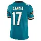 ＃17 Youth Cam Camper Teal Limited Jacksonville Jaguars Prowler Throwback Vapor F.U.S.E. Jersey