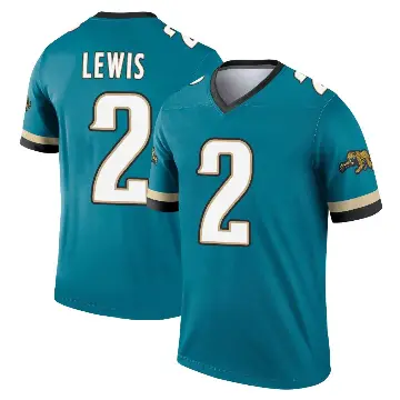 ＃2 Youth Jourdan Lewis Teal Legend Jacksonville Jaguars Prowler Throwback Jersey