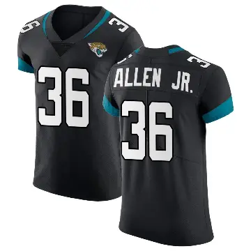 ＃36 Men's LeQuint Allen Jr. Black Elite Jacksonville Jaguars Vapor Untouchable Jersey