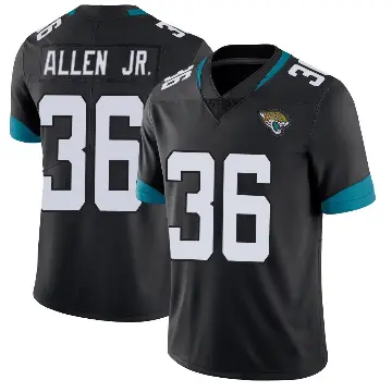 ＃36 Men's LeQuint Allen Jr. Black Limited Jacksonville Jaguars Vapor Untouchable Jersey