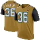 ＃36 Men's LeQuint Allen Jr. Gold Legend Jacksonville Jaguars Color Rush Bold Jersey