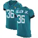＃36 Men's LeQuint Allen Jr. Teal Elite Jacksonville Jaguars Vapor Untouchable Alternate Jersey
