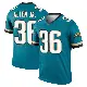 ＃36 Men's LeQuint Allen Jr. Teal Legend Jacksonville Jaguars Prowler Throwback Jersey