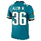 ＃36 Men's LeQuint Allen Jr. Teal Legend Jacksonville Jaguars Prowler Throwback Jersey