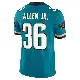 ＃36 Men's LeQuint Allen Jr. Teal Limited Jacksonville Jaguars Prowler Throwback Vapor F.U.S.E. Jersey