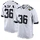 ＃36 Men's LeQuint Allen Jr. White Game Jacksonville Jaguars Jersey