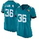 ＃36 Women's LeQuint Allen Jr. Teal Game Jacksonville Jaguars Jersey