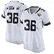 ＃36 Women's LeQuint Allen Jr. White Game Jacksonville Jaguars Jersey