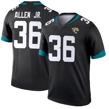 ＃36 Youth LeQuint Allen Jr. Black Legend Jacksonville Jaguars Jersey