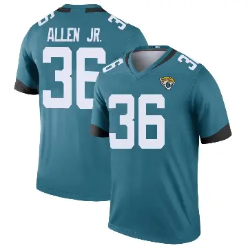 ＃36 Youth LeQuint Allen Jr. Teal Legend Jacksonville Jaguars Color Rush Jersey