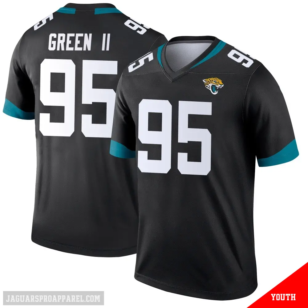 ＃95 Youth B.J. Green II Black Legend Jacksonville Jaguars Jersey